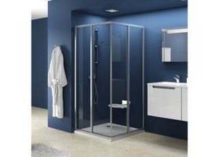 Душевая дверь Ravak Supernova SRV2-90 S 14V70U02ZG Grape профиль сатин